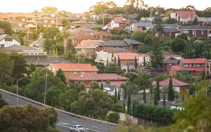 An image showing streets of residential housing in Moonee Valley. 